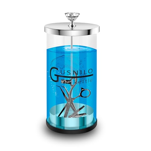 30 Oz Glass Salon Jar with Stainless Steel Tray for Nail Tools