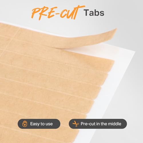 DOORES Hair Extension Tape Tabs - 48 Pcs Invisible Double Sided Adhesive