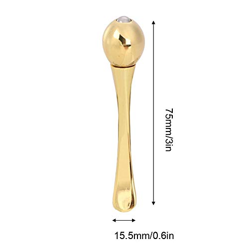 Yinhing Eye Massager Wand with Zinc Alloy Spoon for Cream Application