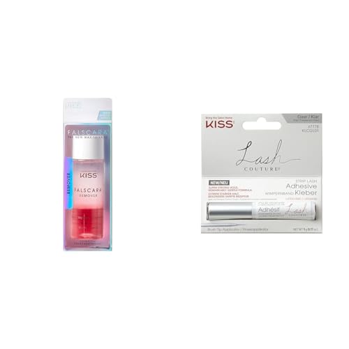 KISS Falscara Eyelash Remover & Lash Adhesive Bundle for Natural Lashes
