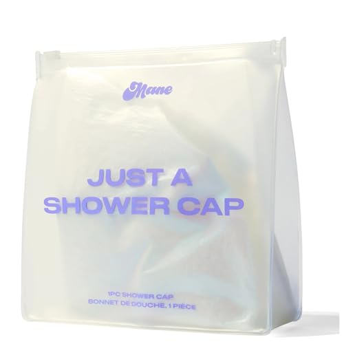 Mane Waterproof Shower Cap - Reusable Iridescent Hair Cap for All Hair Types