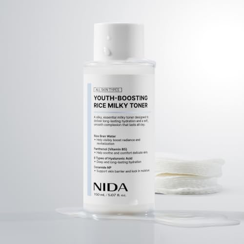 NIDA Rice Milky Toner for Glass Skin - Hydrating & Anti-Aging (150ml)