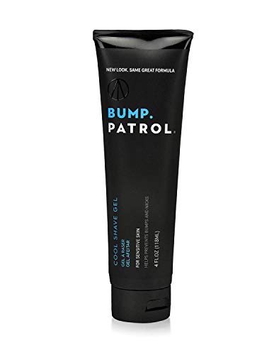 Bump Patrol Cool Shave Gel 4 Oz - Sensitive, Clear, Menthol, Prevents Razor Bumps