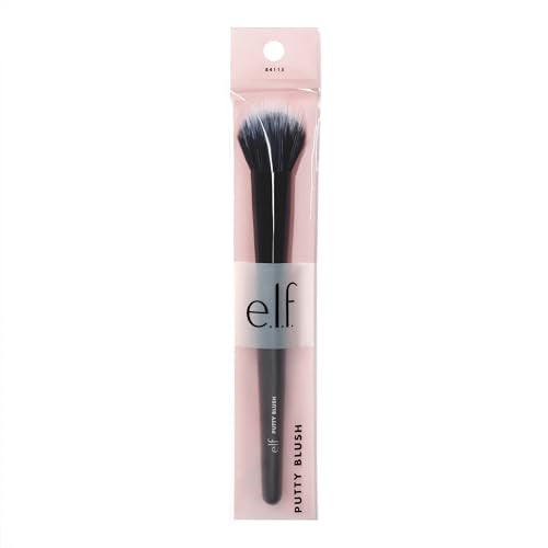 e.l.f. Putty Blush Brush - Vegan Makeup Brush for Cream Formulas