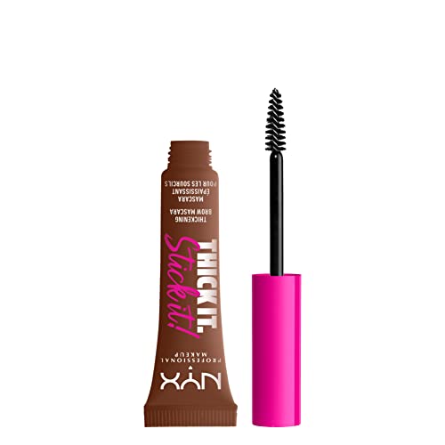 NYX Thick It Stick It Brow Gel - Rich Auburn, Vegan Thickening Mascara