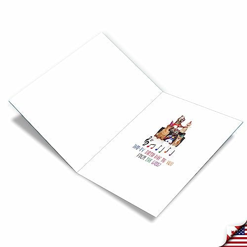 NobleWorks Jumbo Happy Birthday Card with Animal Band Design