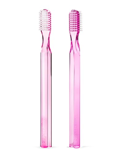 Supersmile 45° Long Handle Soft Toothbrush, Pink, 2-Pack Value Set