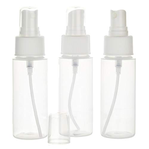 Travel Size 2oz Clear Plastic Spray Bottles - Set of 3