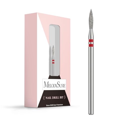 MelodySusie 2mm Flame Shape Cuticle Cleaner Nail Drill Bit