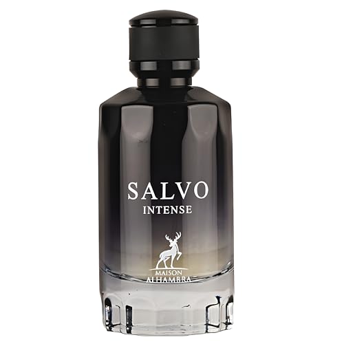 Salvo Intense by Maison Alhambra for Men, Amber Fougere EDP Spray, 3.4 oz