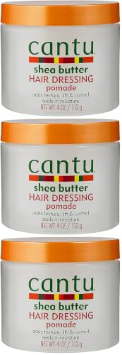 Cantu Hair Dressing Pomade with Shea Butter, 4 Ounce Pack of 3
