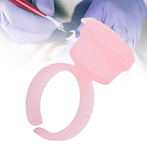 100pcs Disposable Ink Pigment Rings for Eyelash Extensions & Microblading