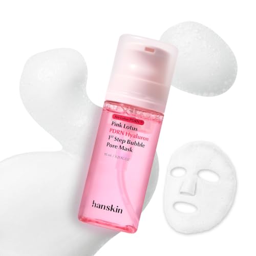 Hanskin PDRN Micro Bubble Pore Mask with Pink Lotus - 3.21 fl oz