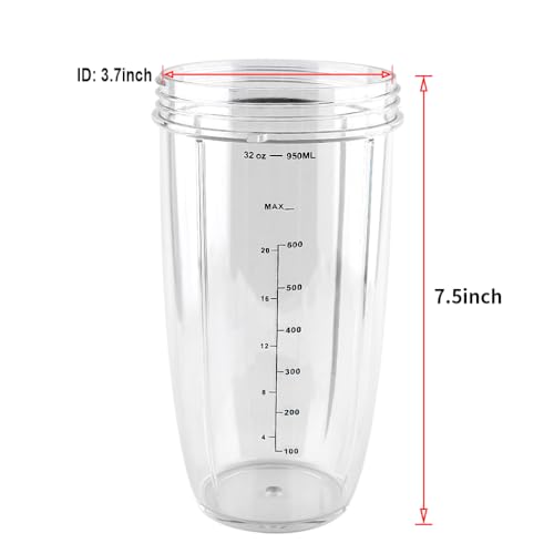 NutriBullet Replacement Cup - 32oz Compatible with 600W & 900W