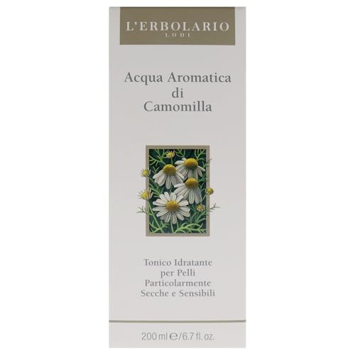 L'Erbolario Chamomile Water Toner - Alcohol-Free Moisturizer for Dry Skin - 6.7 oz