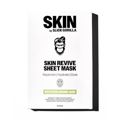 Slick Gorilla Hydrating Sheet Face Masks for Men - 3 Pack