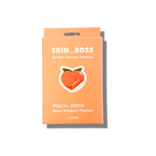 SKINBOSS Peach Hydrocolloid Butt Acne Patches - 12 Count