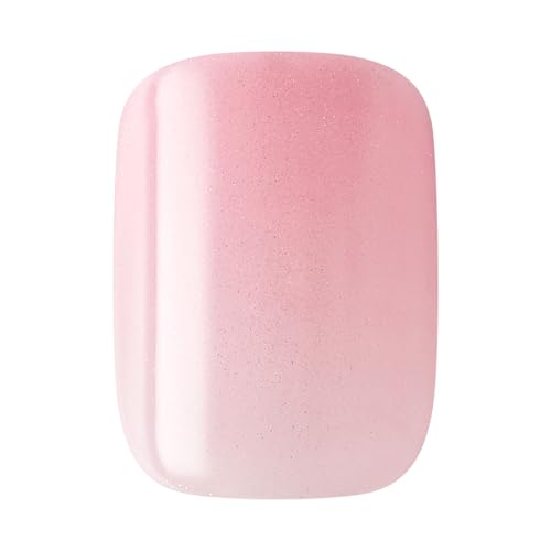 imPRESS Valentine’s Day Short Pink Squoval Press On Nails with Strong Adhesive - Up to 10 Days