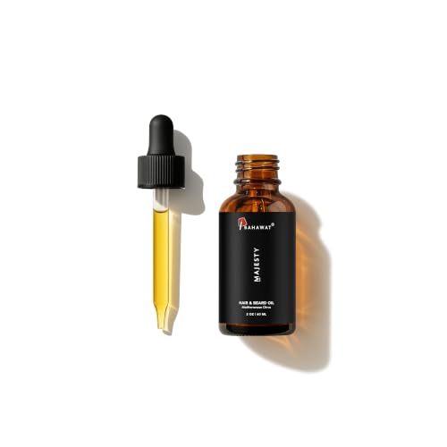 BAHAWAT Mediterranean Citrus Beard Oil - Premium Softener & Conditioner - 2 oz