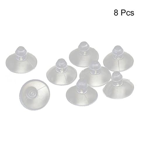uxcell Clear Rubber Suction Cups - 8 Pack for Home Use