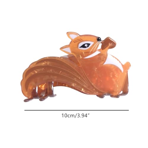 Clip Sugar Squirrel Hair Clip - Acrylic Claw Clip for Women (Squirrel Variation)