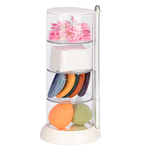 JessLab 4-Layer Rotating Hair Accessories Organizer - Hair Tie & Jewelry Caddy