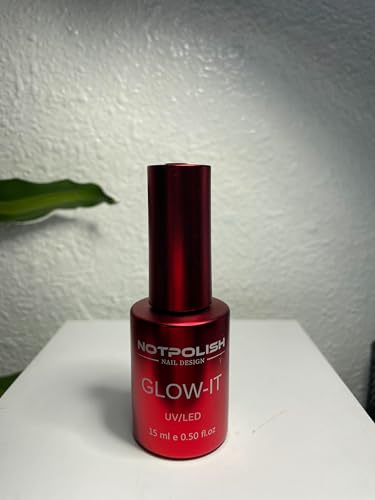 Notpolish Glow-It Gel Top Coat - Glow in the Dark Finish, 15ml