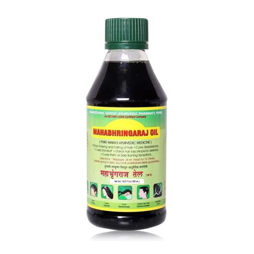 Mahabhringraj Hair Oil 500ml - Pure Ayurvedic Herbal Treatment for Hair Growth & Hair Loss