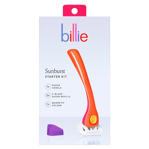 Billie Women's Razor Kit with 5-Blade Refills and Magnetic Holder