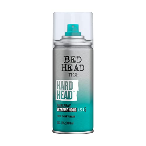 TIGI Bed Head Hard Head Extreme Hold Hair Spray 3 oz Pack of 2 Travel Size