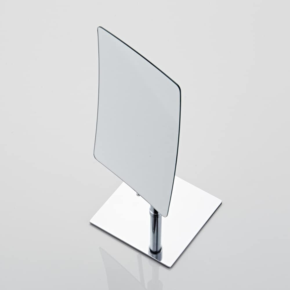 Rectangular Vanity Makeup Mirror - 3X Magnification, Polished Chrome | 304 Stainless Steel for Hotel Bathrooms