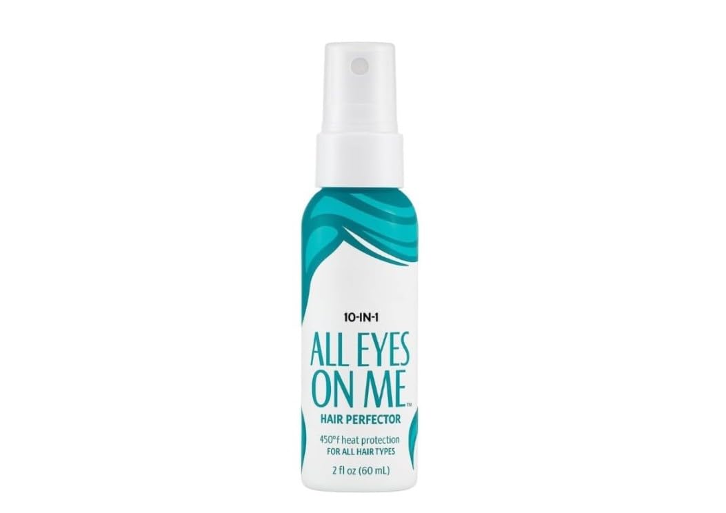 Your's Not Mother All on Eyes Me Hair Perfector – 2 oz 10-in-1 Leave-In Treatment – Detangles, Smooths, Adds Shine, Heat Protection, Frizz Control – Lightweight, Sulfate-Free, Travel Size