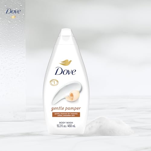 Dove Gentle Pamper Body Wash 2-Pack, Warm Vanilla, 15.22 Oz Each