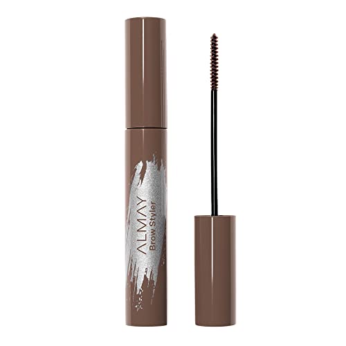 Almay Eyebrow Gel with Marula Oil, Light Brown, 0.29 Fl Oz - Flake-Free & Hypoallergenic
