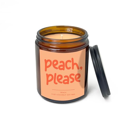 Peach Scented Candle - 9oz Aromatherapy Candle for Home Decor
