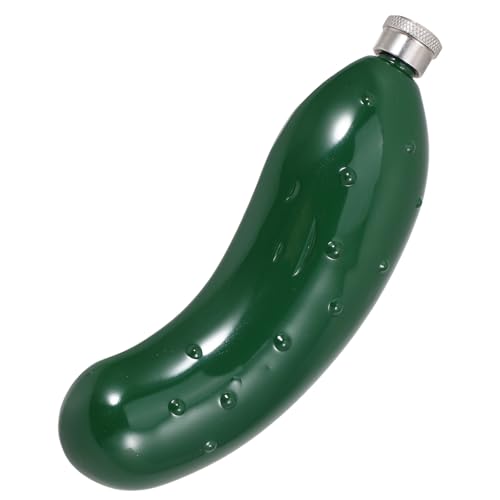 Garneck Cucumber Novelty Flask - 5oz Stainless Steel Travel Jug