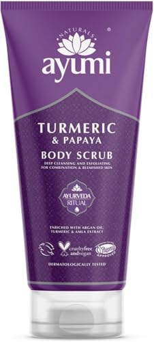 Ayumi Turmeric Body Scrub with Papaya & Argan Oil - 6.77 Fl oz