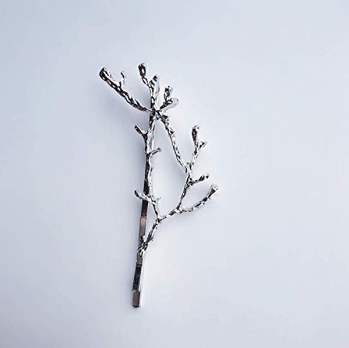 10pcs Gold Silver Leaf Hair Clips Set - Elegant Dainty Hairpins for Wedding & Gifts