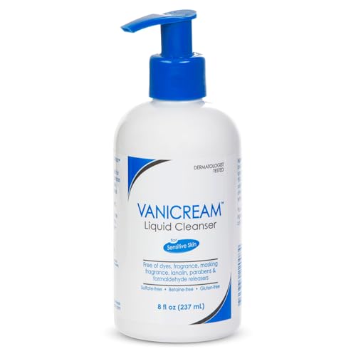 Vanicream Liquid Cleanser for Sensitive Skin - Gentle Face & Body Wash, 8 Fl Oz