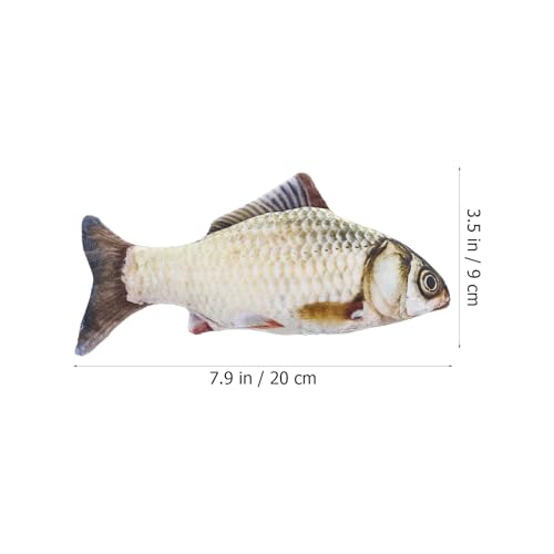 Gadpiparty 7.8-Inch Plush Fish Toy - Soft Grass Carp Pillow for Kids