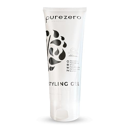 Purezero Styling Gel for Volume and Control, Vegan & Sulfate-Free, 8oz (2 Pack)