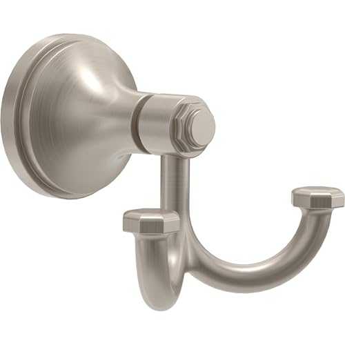 Franklin Brass Woodruff Satin Nickel Double Towel Hook