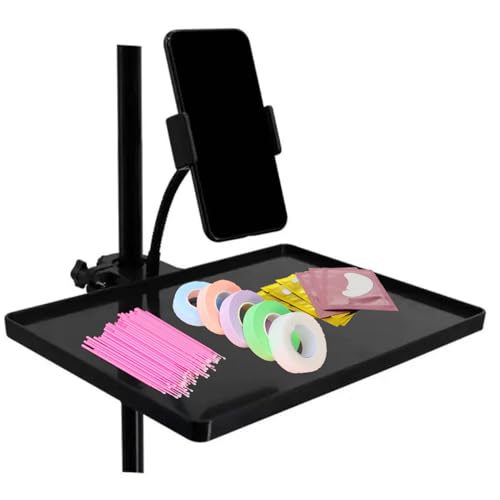 Adjustable Lash Tray Organizer with Phone Holder for Lash Techs