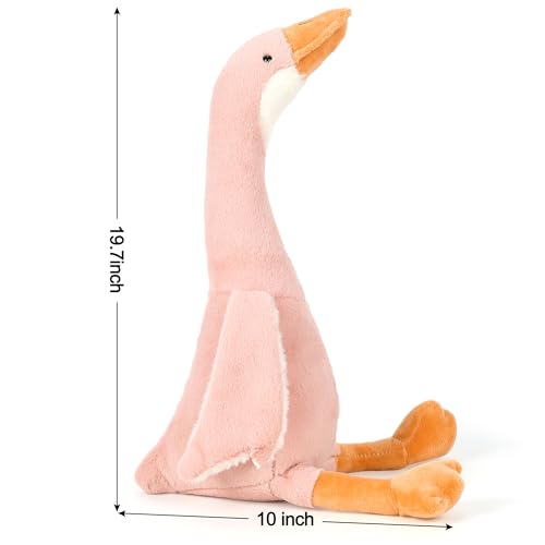 Soft Goose Stuffed Animal Plush Toy - 19.7 Inch Pink Pillow