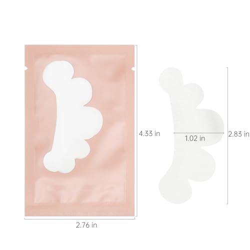 Pink Gel Pads for Eyelash Extensions 100 Pairs - Under Eye Masks for Lash Professionals