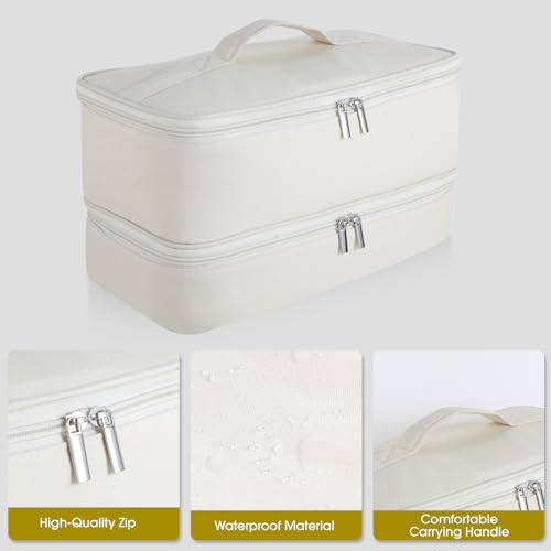 Beige Double-Layer Carrying Case for Shark Flexstyle - GenCam