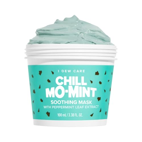 I DEW CARE Chill Mo-Mint Wash Off Face Mask - 3.38 Oz Soothing Mint Mask