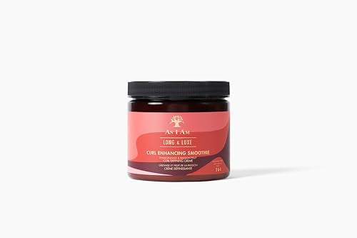 As I Am Long and Luxe Curl Enhancing Smoothie 16 oz - Lightweight Anti-Frizz Cream for Hydrated Curls