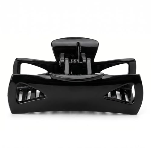 Morhom Black Hair Claw Clips for Strong Hold Non-Slip Thin & Thick Hair