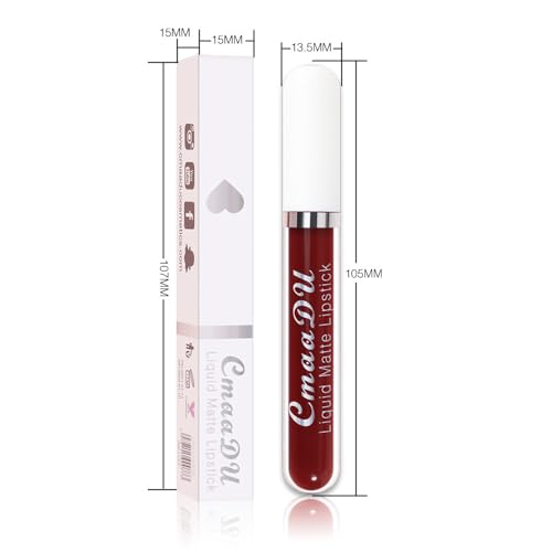evpct 18 Colors Matte Liquid Lipstick Set - Long Lasting & Waterproof